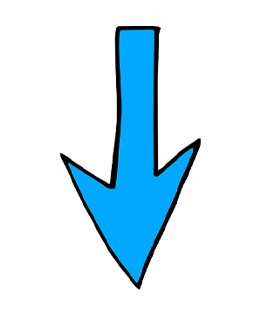 Hand Drawn Arrow Clipart Free Up Bottom Image